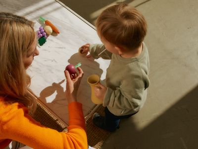 playing mother and baby